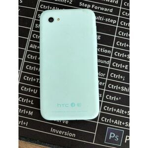 HTC First Smartphone in light blue with Facebook Home